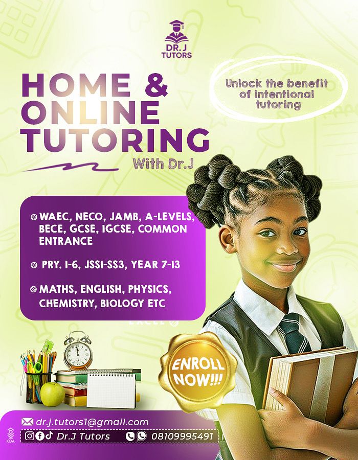 Dr. J Tutors Promotional Banner